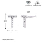 Elegant stud earrings for women with letters