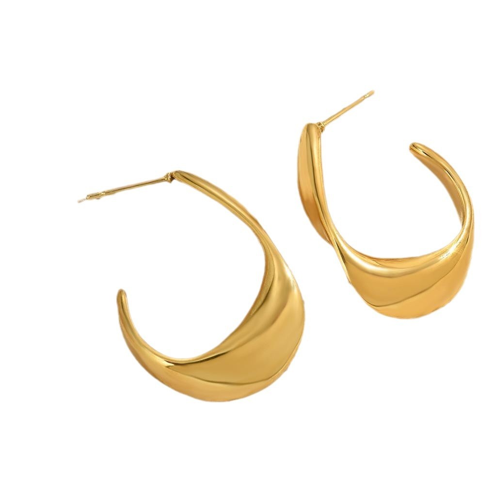 Minimalist Geometric Earrings for Women, Japanese and Korean Style