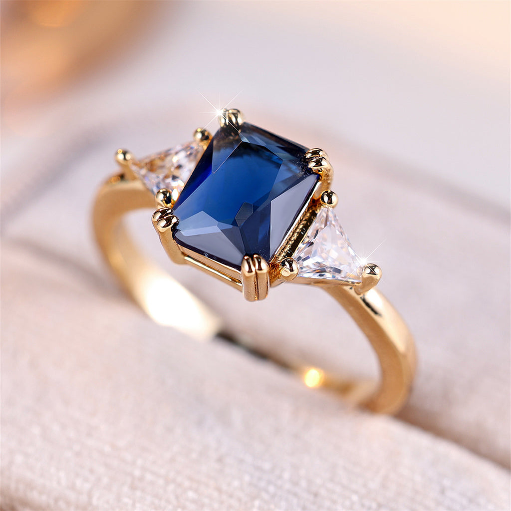 Simple and Elegant Rectangular Ring for Women