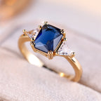 Simple and Elegant Rectangular Ring for Women