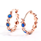 Earrings combine brilliance and delicacy, enhancing