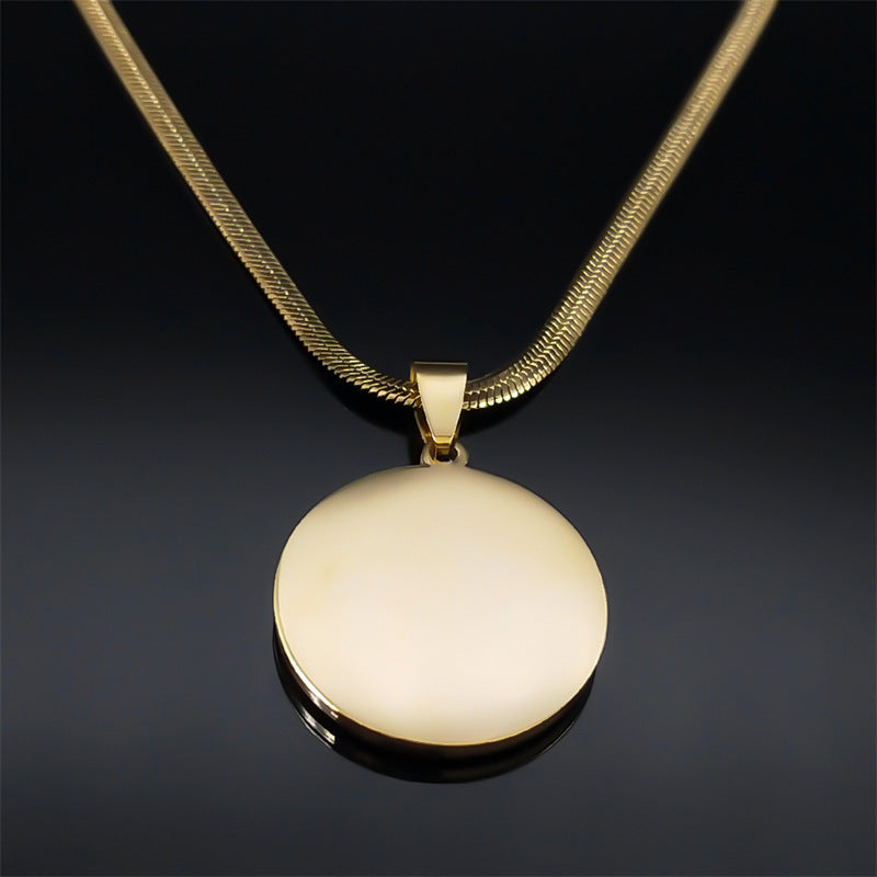 Collier Pendentif Médaille Saint Benoît en Acier Inoxydable - NovaShop NovaShop Silver / 50cm Bigbuy