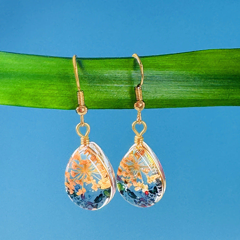 Water Drop Earrings – Bird and Flower Language Scent