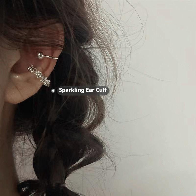 Irregular Frosted Style Clip-on Earrings