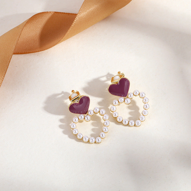 Tassel clip-on earrings with a strong taste and a search for originality