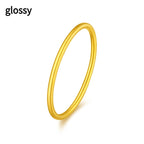 Bracelet Simple et Bague Femme en Laiton Doré, Style Tendance - NovaShop NovaShop Simple Bracelet Glossy Ring / No 6 Bigbuy