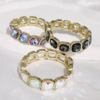 Bracelet bohème féminin en dentelle de pierres précieuses avec design diamanté - NovaShop NovaShop SL0261 Gold Bigbuy