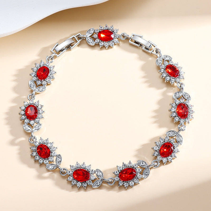 Personality Trend Bracelet Femme Simple avec Zircon Incrusté - NovaShop NovaShop Ruby Bracelet Bigbuy