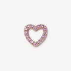 Customizable Clear Memorial Pendant with Opening - French Retro Style