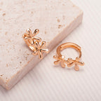Boucles d’oreilles haut de gamme européennes et américaines en forme de fleur goutte - NovaShop NovaShop Rose Gold Bigbuy