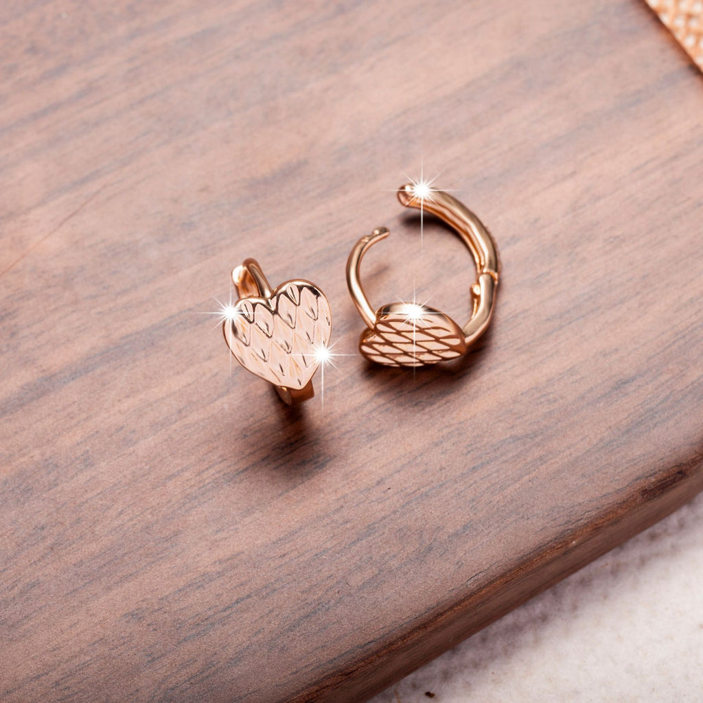 Boucles d’oreilles au style simple et élégant, conçues en cuivre - NovaShop NovaShop Rose Gold Bigbuy