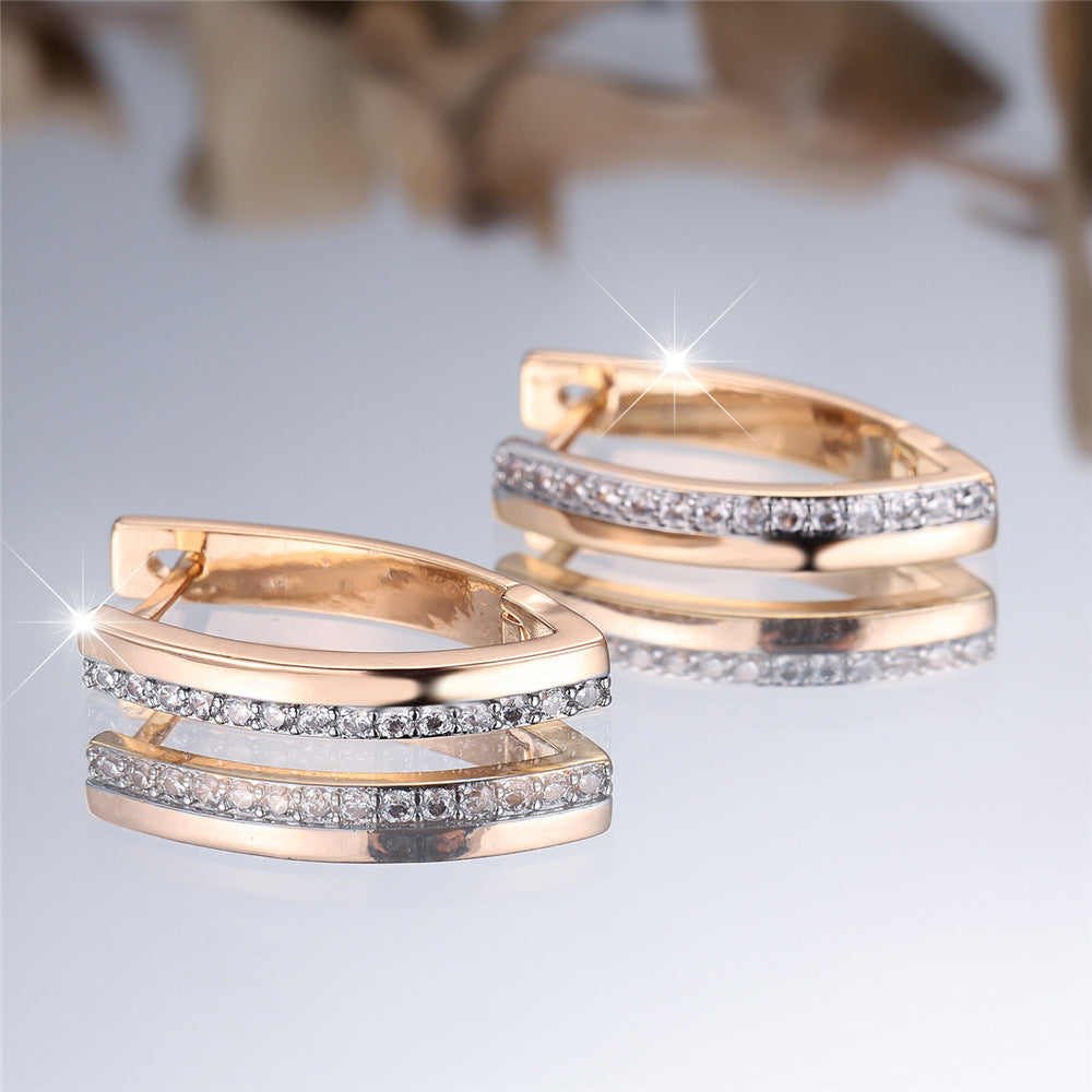 Women's V-shaped Earrings with Personalized Style