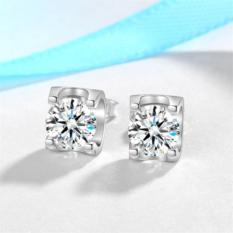 Bullhead Artificial Diamond Stud Earrings for Women
