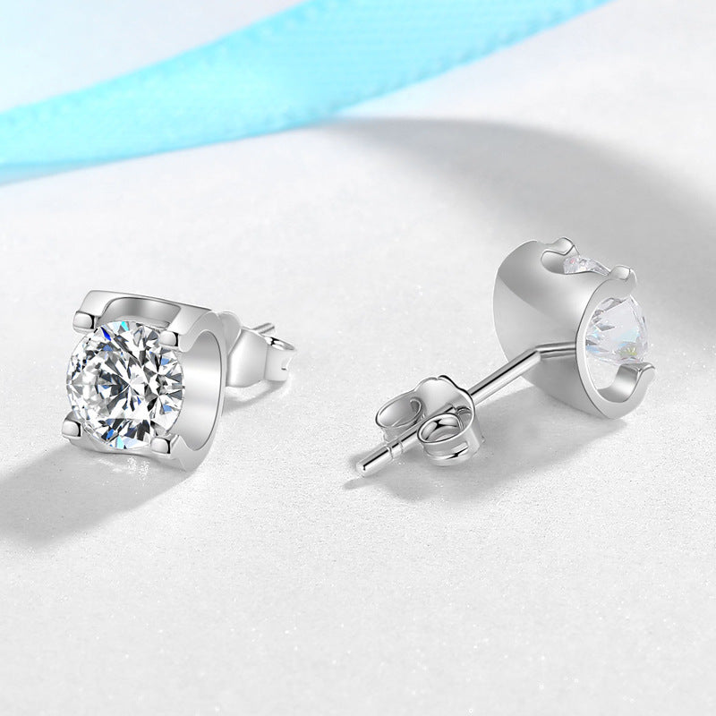 Bullhead Artificial Diamond Stud Earrings for Women