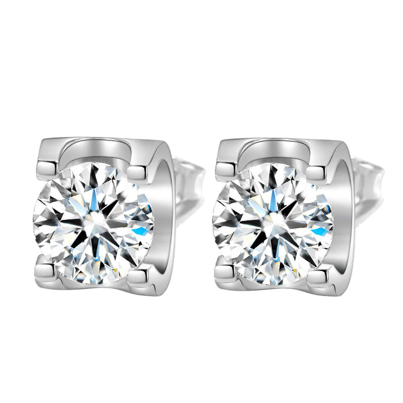 Bullhead Artificial Diamond Stud Earrings for Women