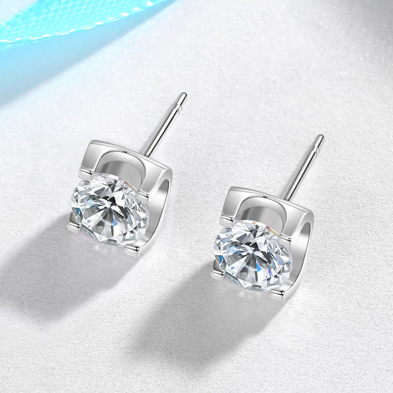 Bullhead Artificial Diamond Stud Earrings for Women