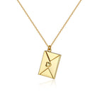 “I Love You” Envelope Necklace – Hidden Message of Love