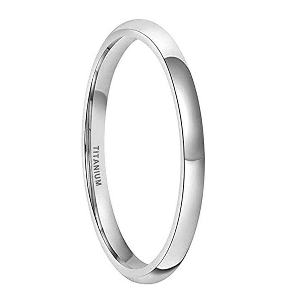 Trendy unisex ring in pure silver titanium