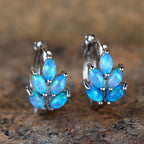Simple leaf-shaped ear clip for women, versatile and retro personality