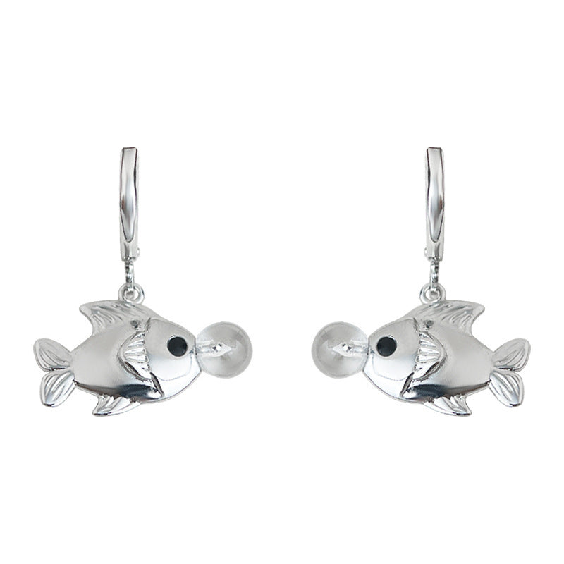 Bubble Fish Earrings with original design, sweet and trendy personalized style