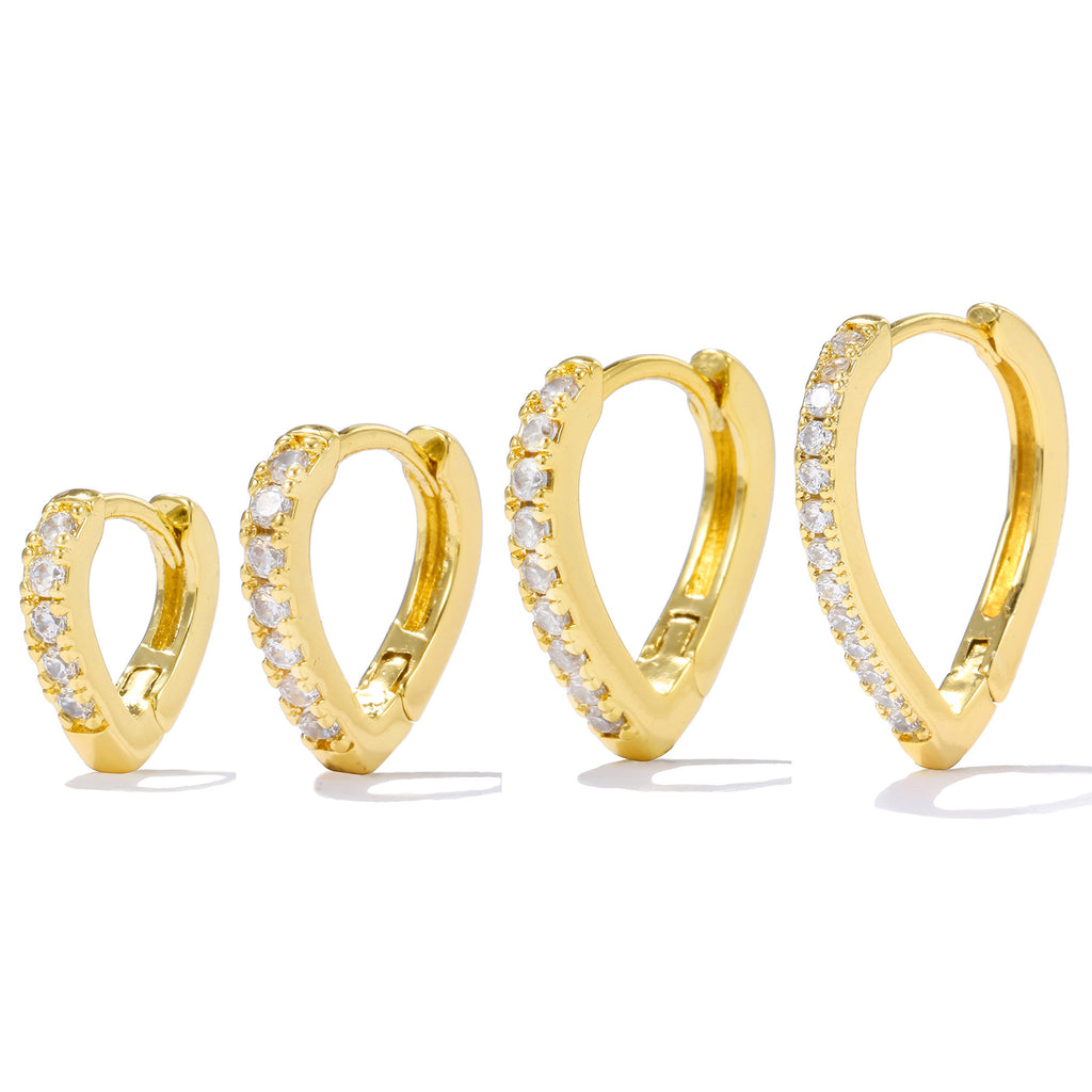 Simple Temperament Summer Cool Love Clip-on Earring