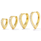 Simple Temperament Summer Cool Love Clip-on Earring
