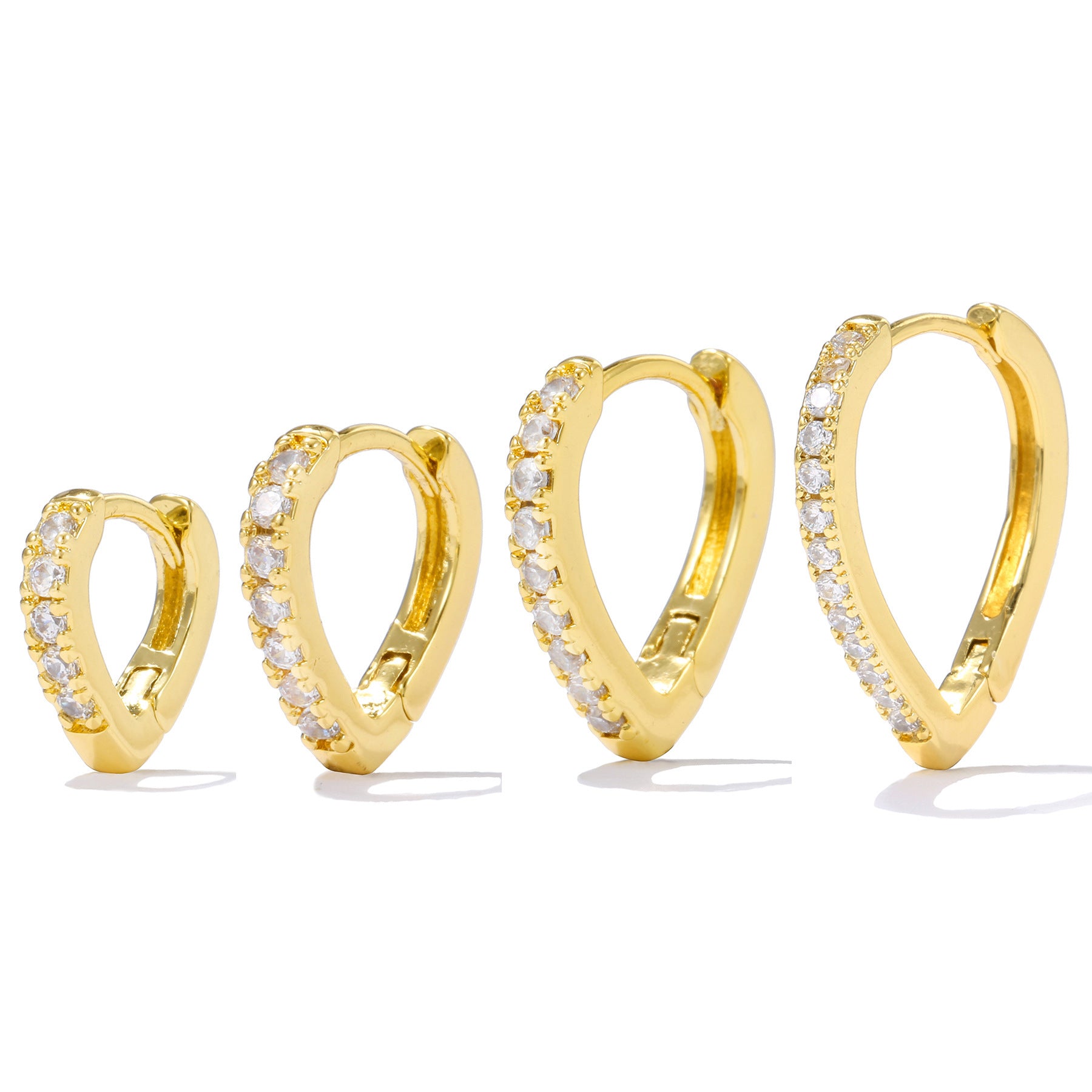 Simple Temperament Summer Cool Love Clip-on Earring