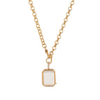 Customizable Clear Memorial Pendant with Opening - French Retro Style