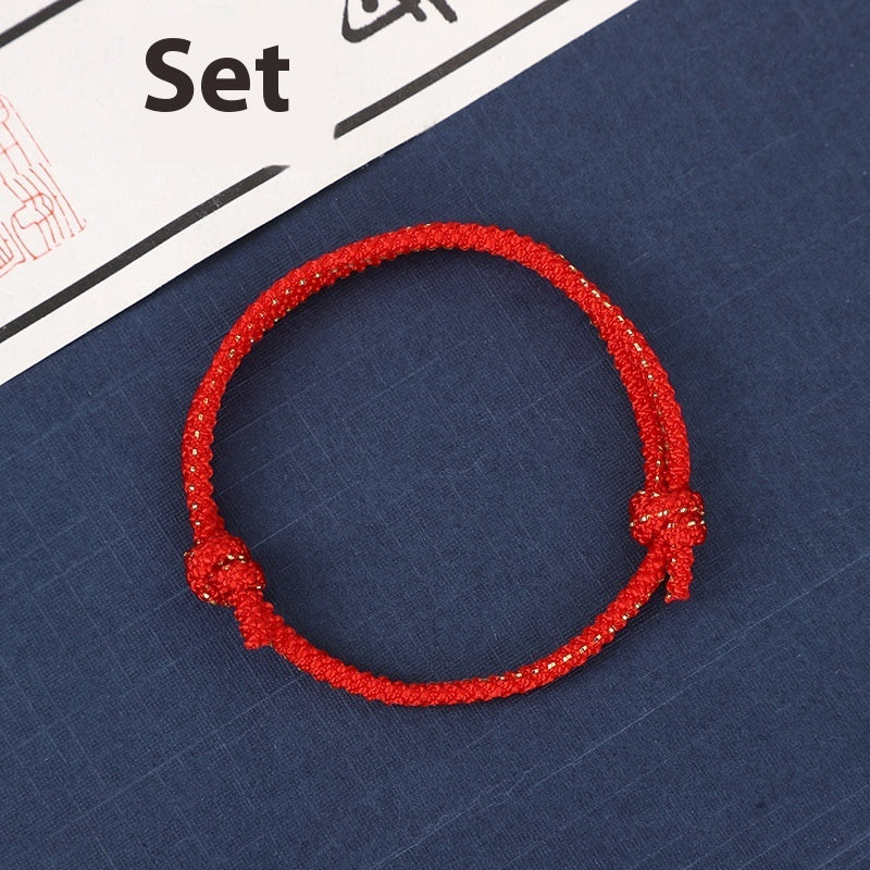 Simple and handmade, safe and national Year of Destiny bracelet