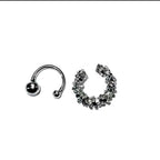 Boucles d’oreilles clip style givré irrégulier - NovaShop NovaShop Ear Clip Bigbuy