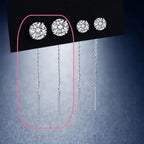 Boucles d’Oreilles Pendantes Femme à Aiguille en Argent Sterling - NovaShop NovaShop Zircon EAR Thread 7mm Bigbuy