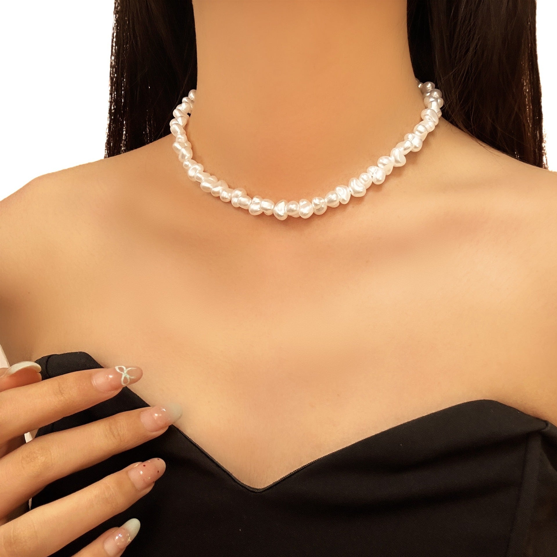 Collier baroque élégant pour femmes, conçu pour sublimer - NovaShop NovaShop White Bigbuy