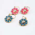 Boucles d’oreilles incrustées de diamants avec pierres précieuses - NovaShop NovaShop Blue Bigbuy