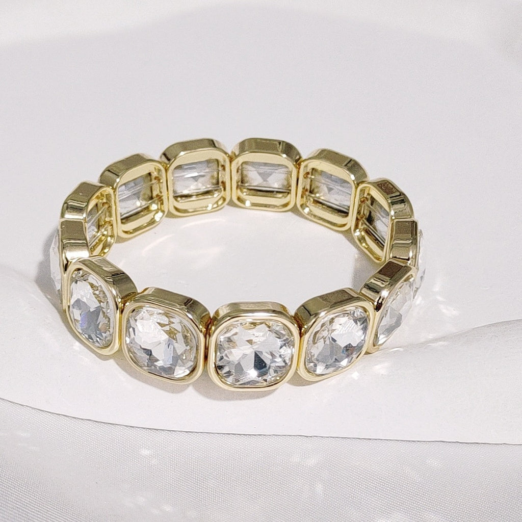 Bracelet bohème féminin en dentelle de pierres précieuses avec design diamanté - NovaShop NovaShop SL0262 Gold Bigbuy