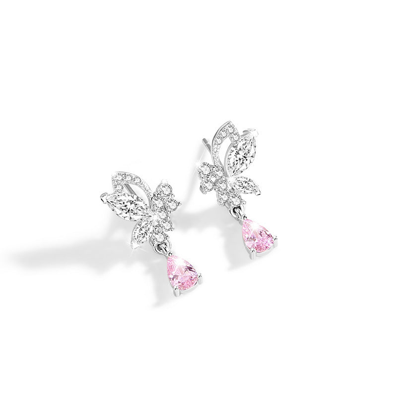 Silver Butterfly Stud Earrings