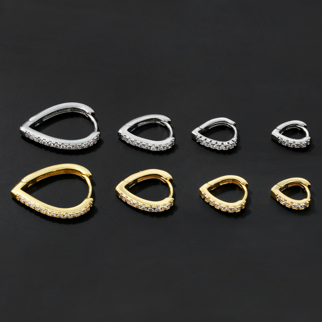 Simple Temperament Summer Cool Love Clip-on Earring