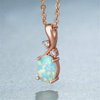Collier pendentif opale goutte d'eau - NovaShop NovaShop White Bigbuy
