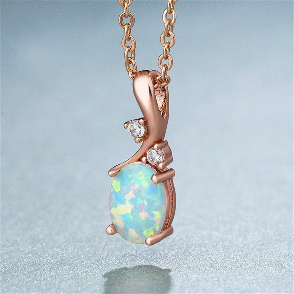 Collier pendentif opale goutte d'eau - NovaShop NovaShop White Bigbuy