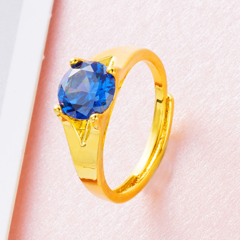 Women's Ring in Gold Plated Zircon from Vietnam