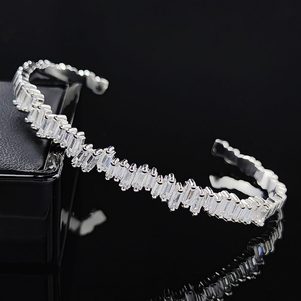 Bracelet pour femme en zircon, simple et stylé avec personnalité - NovaShop NovaShop White Bigbuy