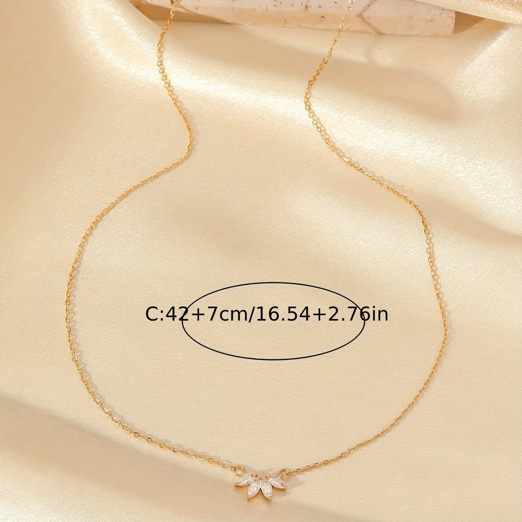 Collier feuille en strass pour femme – Design tendance et original - NovaShop NovaShop Golden Yellow Bigbuy