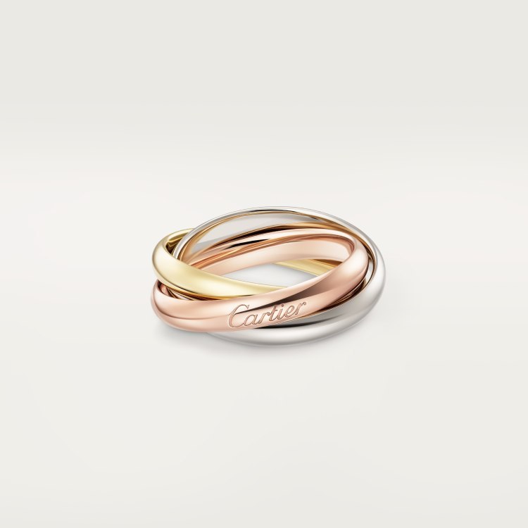 Three couple rings entirely set with diamonds