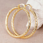 Boucles d’Oreilles Femme à Clip au Design Géométrique en Forme d’Anneau - NovaShop NovaShop E4409 Bigbuy