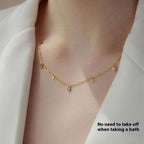 Lightweight and luxurious clavicle chain with minority design
