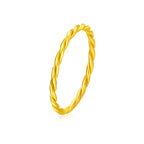 Bracelet Simple et Bague Femme en Laiton Doré, Style Tendance - NovaShop NovaShop Twist Ring / No 6 Bigbuy