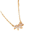 Collier feuille en strass pour femme – Design tendance et original - NovaShop NovaShop Golden Yellow Bigbuy