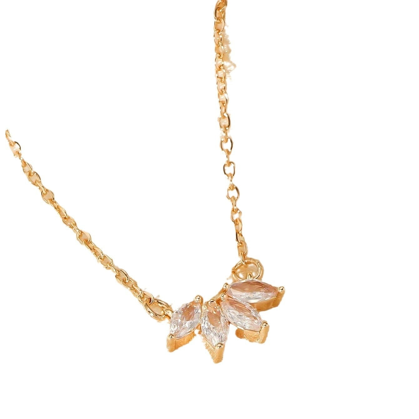 Collier feuille en strass pour femme – Design tendance et original - NovaShop NovaShop Golden Yellow Bigbuy