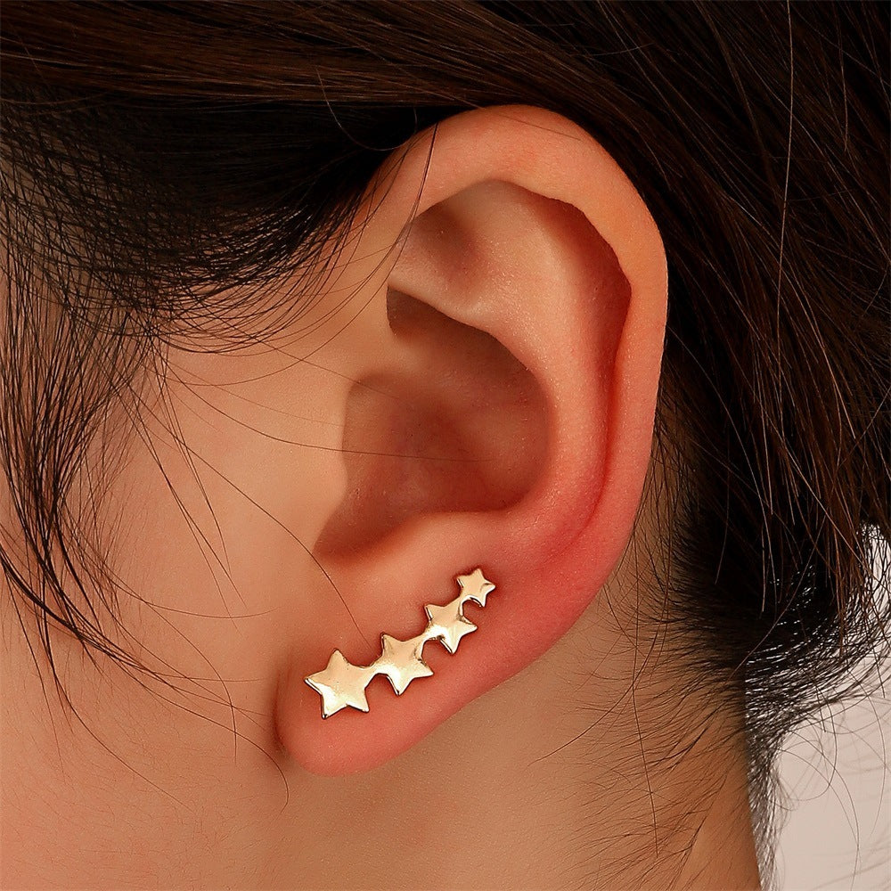 Elegant and trendy leaf clip-on earrings, no piercing required