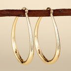 Boucles d’Oreilles Femme à Clip au Design Géométrique en Forme d’Anneau - NovaShop NovaShop E4409 Bigbuy