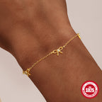 925 Silver Jewelry Box – Elegant Knot Set (Piercing, Bracelet, Necklace)